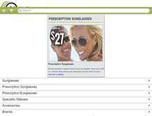 Tablet Screenshot of myeyewear2go.com